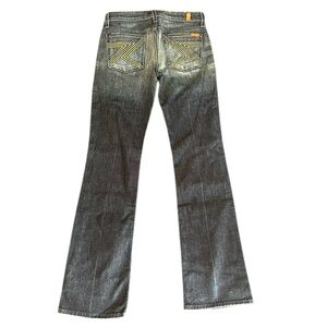 7 FOR ALL MANKIND Denim Flynt Low Rise Boot Cut Flare Jeans Y2K Size 28 NWT